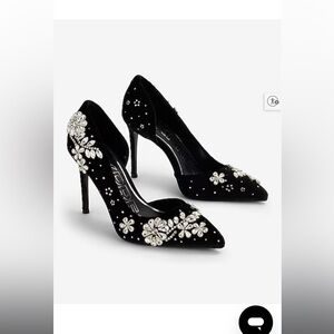 Elegant Black Embellished Heels Express